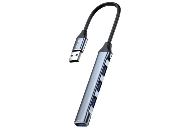 USB-хаб Green Lion 4 in 1 Type-A GN4N10HUSBABK