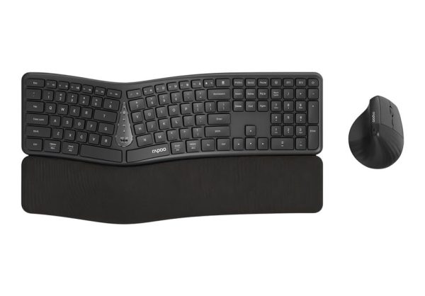 Комплект клавиатура и мышь Rapoo 8810ME Ergonomic (Dark Gray)