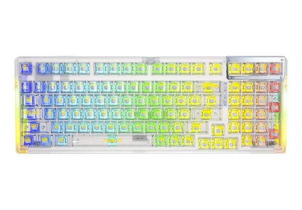 Клавиатура Aula F98 (Transparent-White)