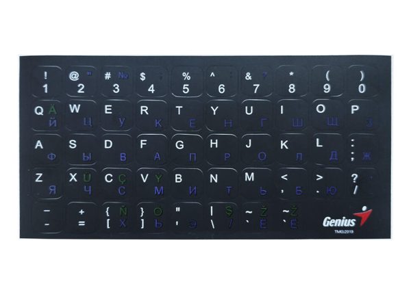 Наклейки на клавиатуру Simple Quality RUS/ENG/TM