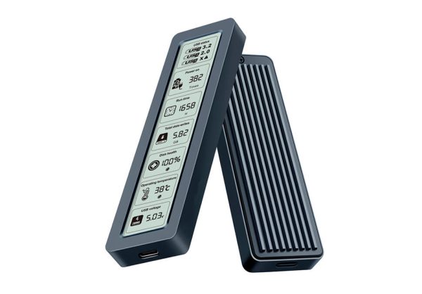 Корпус для SSD M.2 SATA SL-TN26-P (с дисплеем)