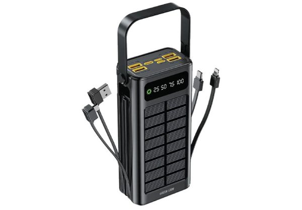 Power Bank Green Lion Solar X 30000mAh PD 20W GNSOL49PB30BK