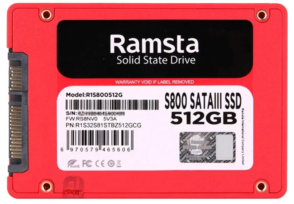 Накопитель SSD Ramsta 512GB S800 2.5″ SATA 3D NAND