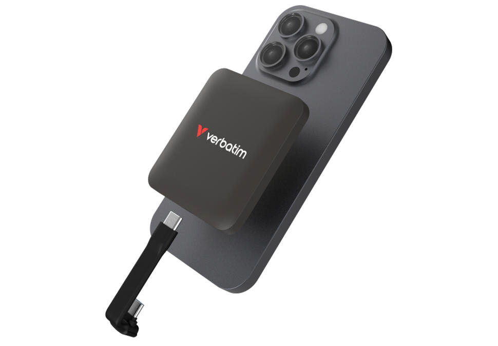 Портативный SSD Verbatim SnapBack 1TB USB 3.2 Gen 2 Type-C Metalic 32061 — изображение 2