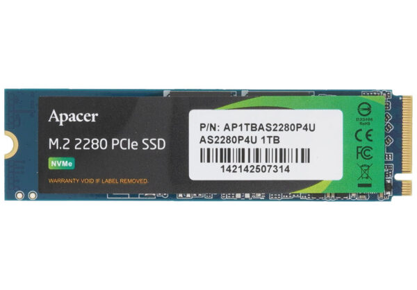 Накопитель SSD Apacer AS2280P4U M.2 1TB [AP1TBAS2280P4U-1]