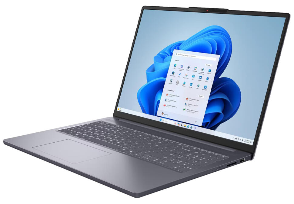 Ноутбук Lenovo IdeaPad Slim 3 16AHP10 AMD Ryzen 5 8640HS RAM 16 ГБ SSD 512 ГБ 16.0" WUXGA Серый — изображение 2