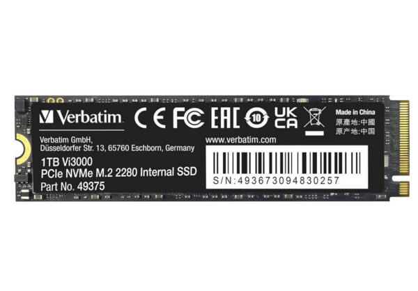 Накопитель SSD Verbatim Vi3000 1TB M.2 NVMe