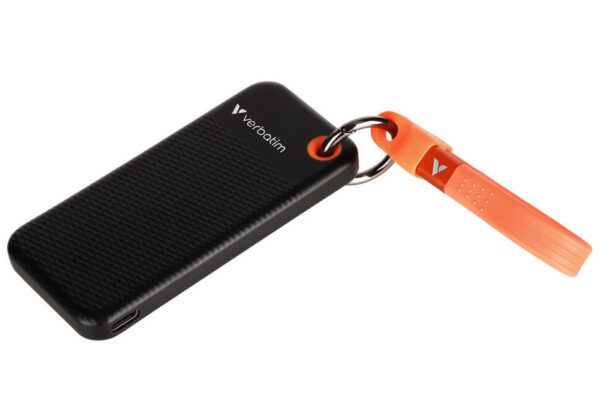 Портативный SSD Verbatim Pocket 1TB USB 3.2 Gen 2 Type-C Black/Orange 32193