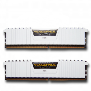 32 GB (2*16 GB) DDR4 3000 MHZ CORSAIR VENGEANCE LPX WHITE 