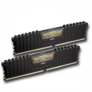 32 GB (2*16 GB) DDR4 3000 MHZ CORSAIR VENGEANCE LPX BLACK